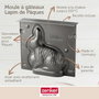 Zenker Juego de 2 moldes para tartas 3D forma de conejo de Pascua 600 ml