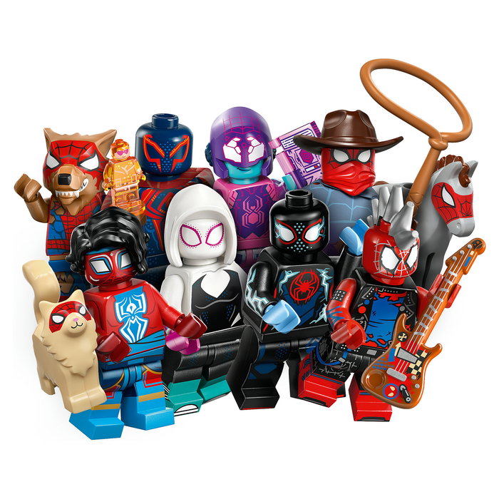 LEGO 71050 Minifigures Spider-Man: Across the Spider-Verse - Figura de Colección, 8 Piezas, Construcción para Niños de 5+ Años LEGO 71050 Minifigures Spider-Man: Across the Spider-Verse - Figura de Colección, 8 Piezas, Construcción para Niños de 5+ Años