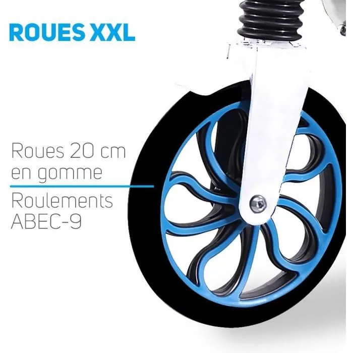 Patinete mecánico - Adulto/Teen - Beeper City Scoot - Ruedas de 8'' - Suspensión delantera - Cuadro negro - Con freno de manillar