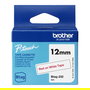 Brother BTAG-232 Cinta de Etiquetas 12mm x 4m Rojo sobre Blanco, Compatible con P-touch PT-N10, PT-N20, PT-N25BT