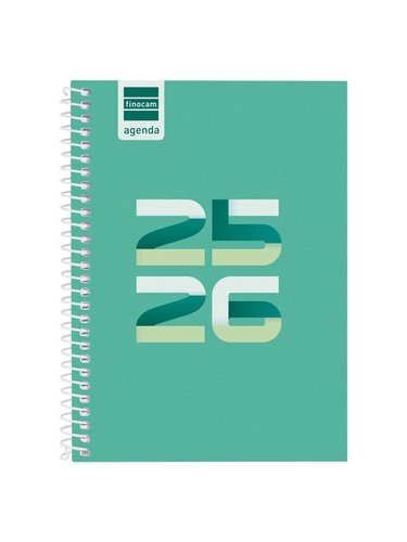 Finocam Agenda Escolar 2025-2026 Cool Verde 120x164 mm