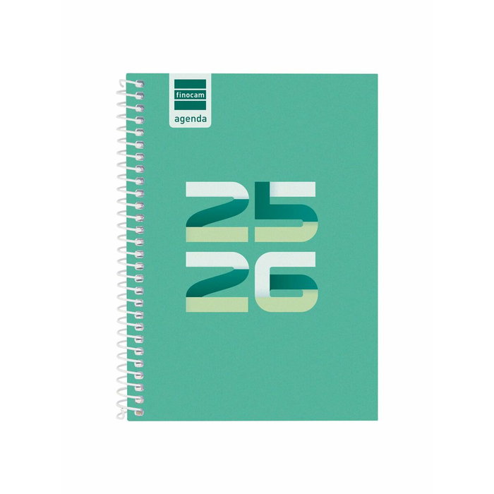 Finocam Agenda Escolar 2025-2026 Cool Verde 120x164 mm