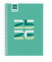 Finocam Agenda Escolar 2025-2026 Semana Vista Horizontal Verde 120x164mm Ref. 645000926