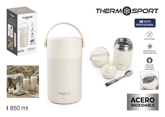 Thermosport Termo de Comida de Acero 850ml Thermosport Termo de Comida de Acero 850ml