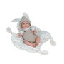 Muñecas Arias Muñeca Reborn Arias Mateo Beige 35 cm con Cojín, Edad Recomendada 3-99 años, Idioma Español