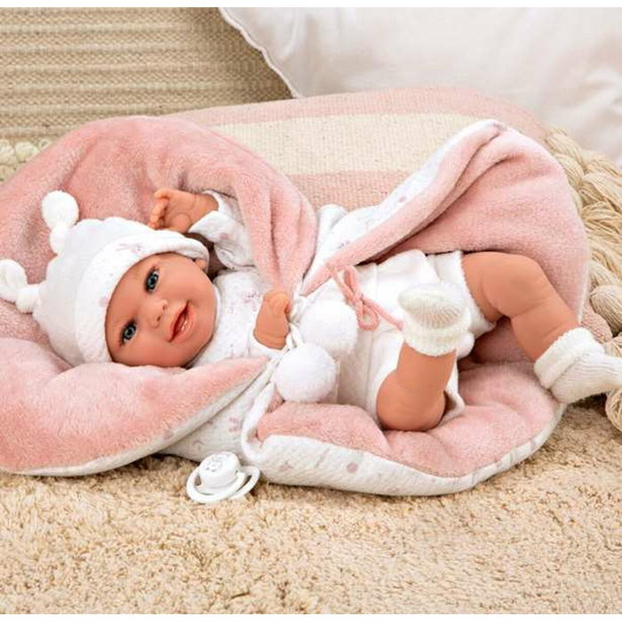 Muñecas Arias Muñeca Elegance Babyto de 35 cm Rosa con Manta