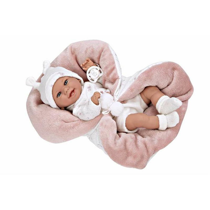 Muñecas Arias Muñeca Elegance Babyto de 35 cm Rosa con Manta