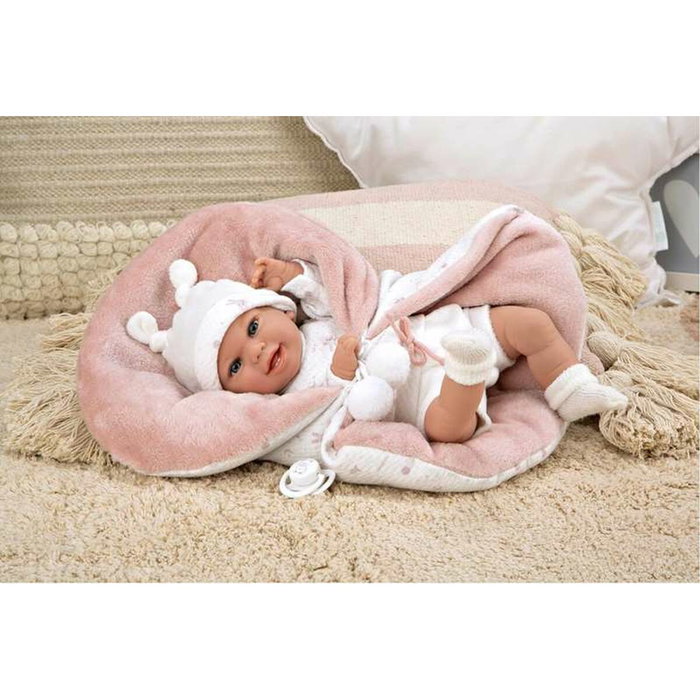 Muñecas Arias Muñeca Elegance Babyto de 35 cm Rosa con Manta