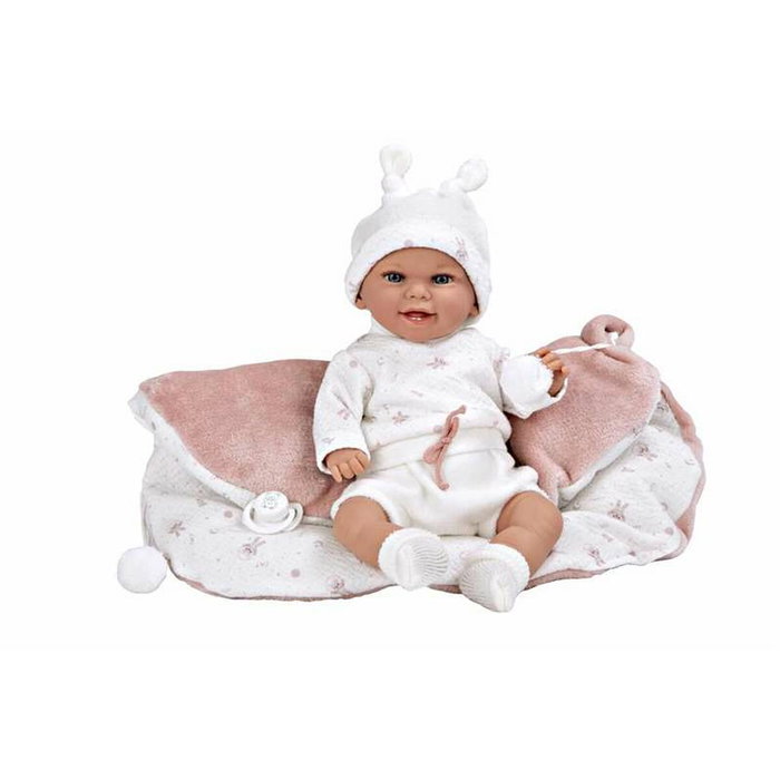Muñecas Arias Muñeca Elegance Babyto de 35 cm Rosa con Manta