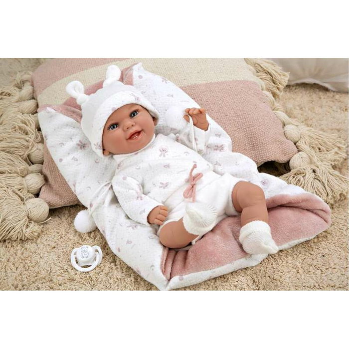 Muñecas Arias Muñeca Elegance Babyto de 35 cm Rosa con Manta