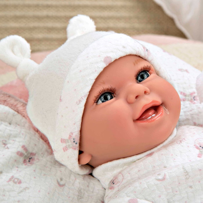 Muñecas Arias Muñeca Elegance Babyto de 35 cm Rosa con Manta