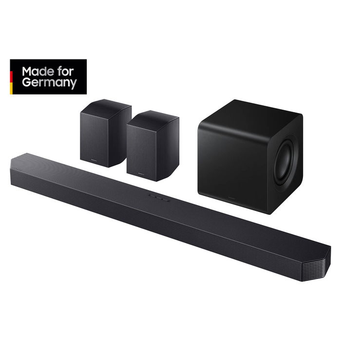 Samsung Q-Series Soundbar HW-Q935GF 9.1.4 Canales con Dolby Atmos, DTS:X, Subwoofer Inalámbrico, Alexa & Google Assistant Compatible, Color Negro Titanio