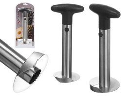 Kinvara Descorazonador Piña 24x8.4x8.4 cm Metal (SS430) y Plástico PP Color Negro y Plateado (Set de 24)