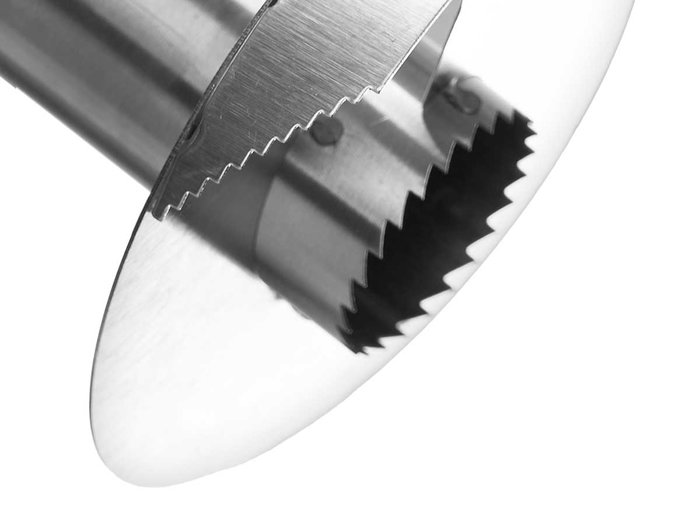 Kinvara Descorazonador Piña 24x8.4x8.4 cm Metal (SS430) y Plástico PP Color Negro y Plateado (Set de 24)