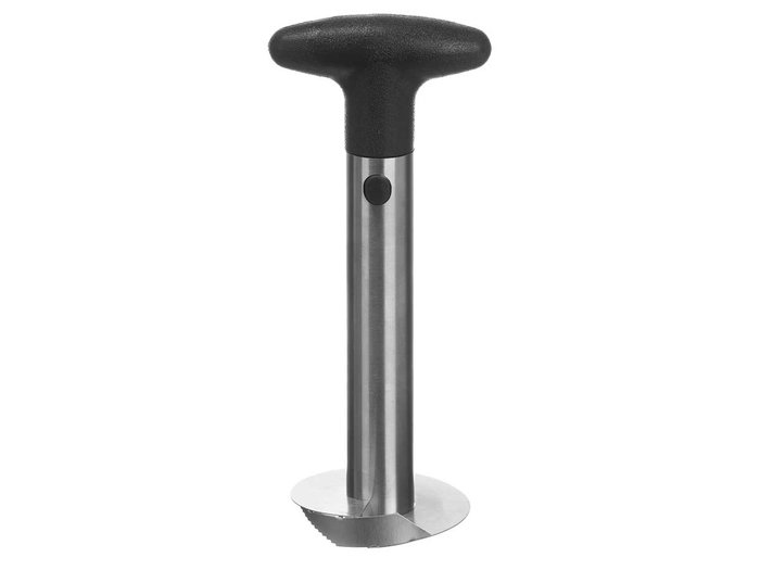 Kinvara Descorazonador Piña 24x8.4x8.4 cm Metal (SS430) y Plástico PP Color Negro y Plateado (Set de 24)