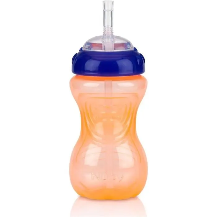Nuby Vasos Antiderrames (Paquete de 3) con Pajitas Flexibles - Unisex Nuby Vasos Antiderrames (Paquete de 3) con Pajitas Flexibles - Unisex