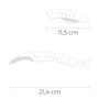 Edm Navaja Setas Irati con Cepillo Plegable, Hoja Acero Inoxidable 420, 4 Funciones y Estuche Nylon