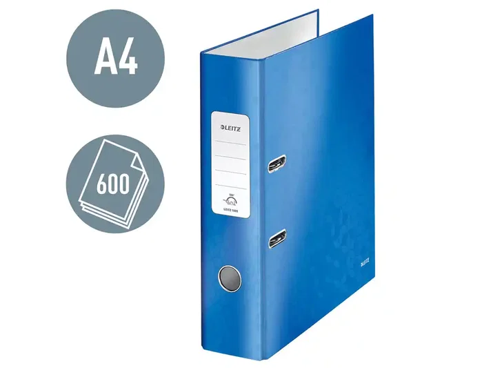 Leitz Archivador Wow 180º A4 Lomo 80mm Azul Metalizado Leitz Archivador Wow 180º A4 Lomo 80mm Azul Metalizado