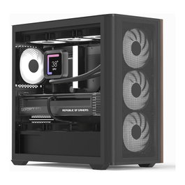 Aerocool D301A Geh Mini D301A-G-BK-V2 Negro/Madera (Micro-ATX)