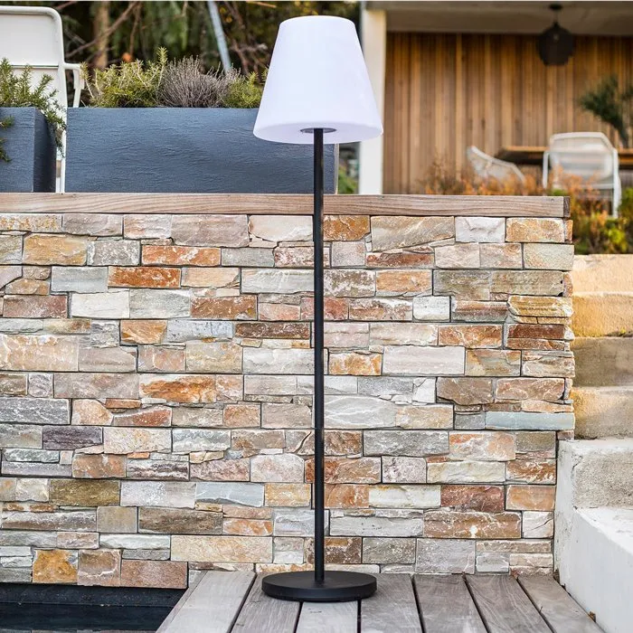 Lumisky Lámpara de Pie Solar Exterior STANDY SOLAR 150 LED Blanco Cálido Regulable Recargable 150 cm