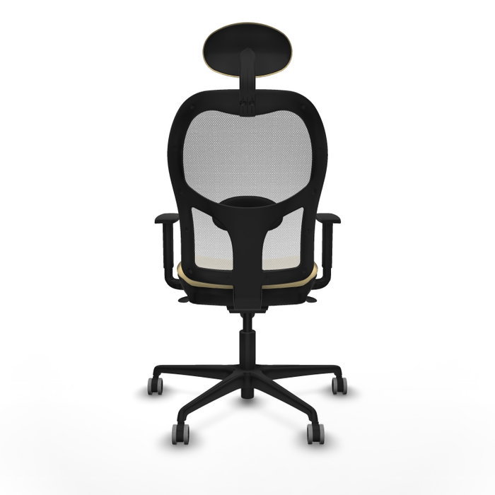 PIQUERAS Y CRESPO Silla de oficina Jorquera con mecanismo Sincro, Crema y Blanco PIQUERAS Y CRESPO Silla de oficina Jorquera con mecanismo Sincro, Crema y Blanco