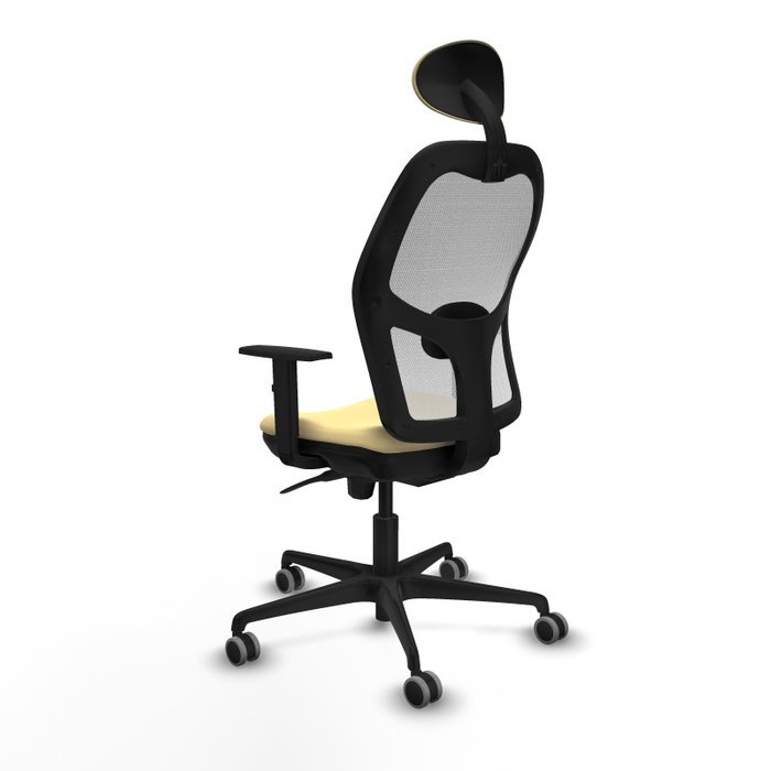 PIQUERAS Y CRESPO Silla de oficina Jorquera con mecanismo Sincro, Crema y Blanco PIQUERAS Y CRESPO Silla de oficina Jorquera con mecanismo Sincro, Crema y Blanco