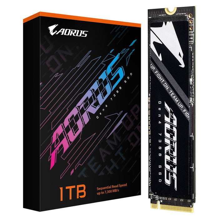 Gigabyte AORUS GEN4 7300E SSD M.2 NVMe 1TB PCI-E 7300MB/s Lectura 6000MB/s Escritura