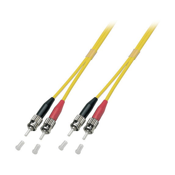 EFB Elektronik Cable de parcheo de fibra óptica Duplex ST-ST OS2 de 20 m EFB Elektronik Cable de parcheo de fibra óptica Duplex ST-ST OS2 de 20 m