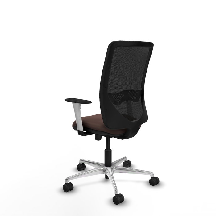 PIQUERAS Y CRESPO Silla de oficina Zulema con mecanismo Sincro/Traslack, Marrón oscuro y Negro PIQUERAS Y CRESPO Silla de oficina Zulema con mecanismo Sincro/Traslack, Marrón oscuro y Negro