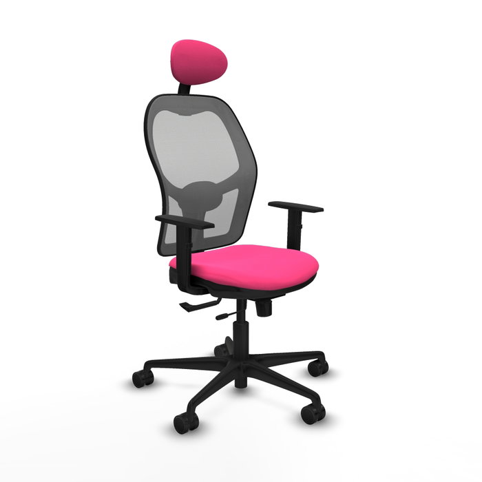 PIQUERAS Y CRESPO Silla de oficina Jorquera Rosa con mecanismo Sincro/Traslack PIQUERAS Y CRESPO Silla de oficina Jorquera Rosa con mecanismo Sincro/Traslack
