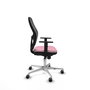 PIQUERAS Y CRESPO Silla de oficina Jorquera Rosa y Negro