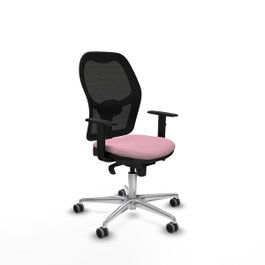 PIQUERAS Y CRESPO Silla de oficina Jorquera Rosa y Negro