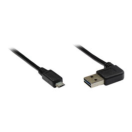 GoodConnections Cable USB 2.0 Micro B a USB A, 2m, Negro