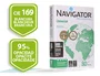 Navigator Papel Din A4 80 Gramos Paquete 500 Hojas | 100% Libre de Atascos, Calidad UHD, Blanco, Certificado Ecolabel y FSC