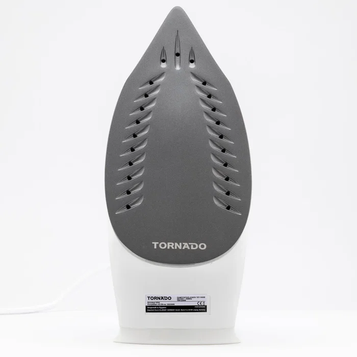 TORNADO TST-1800B Plancha a Vapor 1800W con Suela Teflón - Vapor Variable 160 g/min, Vapor Continuo, Función Autolimpieza y Antical - Color Blanco