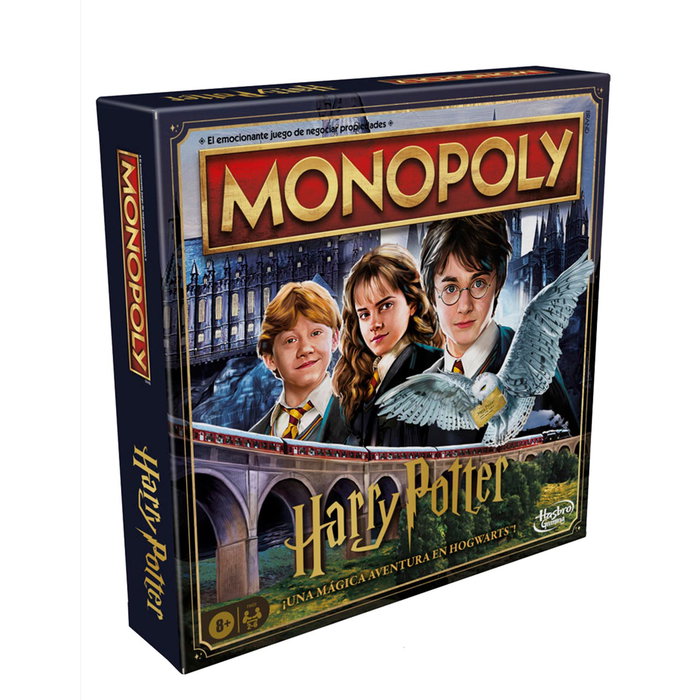 Hasbro Monopoly F9422 - Juego de Mesa Harry Potter, Edición Hogwarts, en Español y Portugués, Recomendado +8 Años