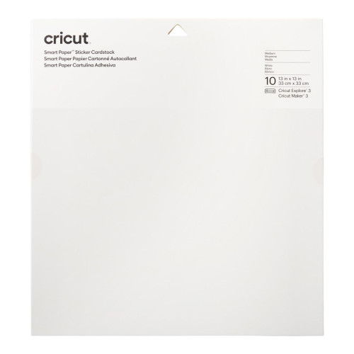 Cricut 2008317 Bloc de Hojas de Papel para Bellas Artes, 10 Hojas, 30.5x30.5 cm, Blanco, 210 g/m² Cricut 2008317 Bloc de Hojas de Papel para Bellas Artes, 10 Hojas, 30.5x30.5 cm, Blanco, 210 g/m²