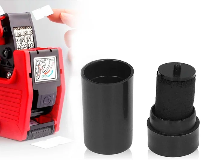 Q-connect Rodillo Entintador 18 mm Negro para Etiquetadora KF00711