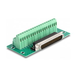DeLOCK 66913 Adaptador D-Sub de 37 pines macho a bloque de terminales para carril DIN