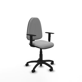 PIQUERAS Y CRESPO Silla de oficina Aýna, Similpiel Gris claro