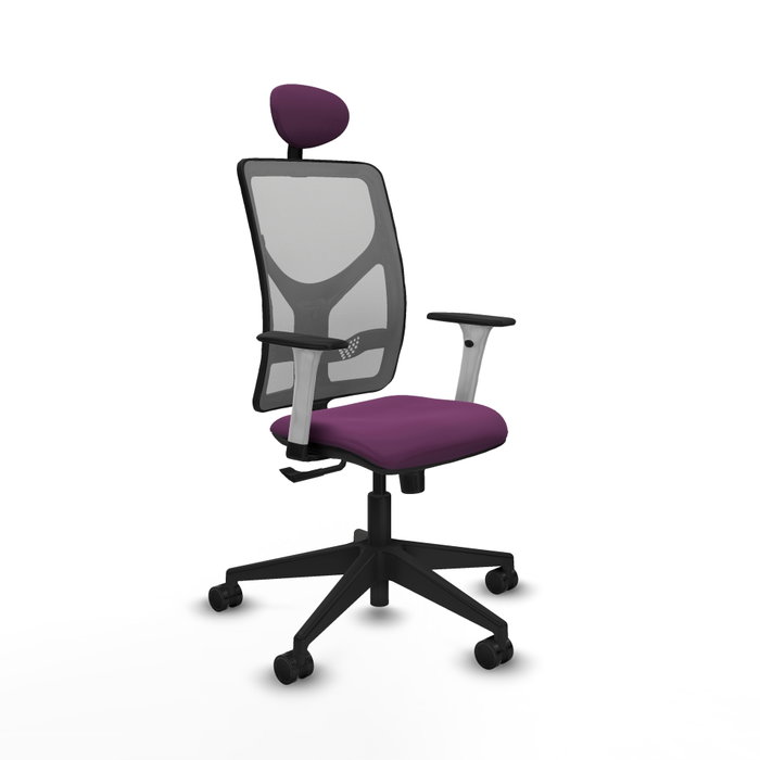 PIQUERAS Y CRESPO Silla de oficina Motilla con mecanismo Sincro, Morado y Gris PIQUERAS Y CRESPO Silla de oficina Motilla con mecanismo Sincro, Morado y Gris
