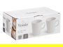Vessia Taza de Porcelana Blanca 350 ml con Plato 14.5x14.5 cm - Dimensiones Taza 12x8x8.7 cm (Set de 36)