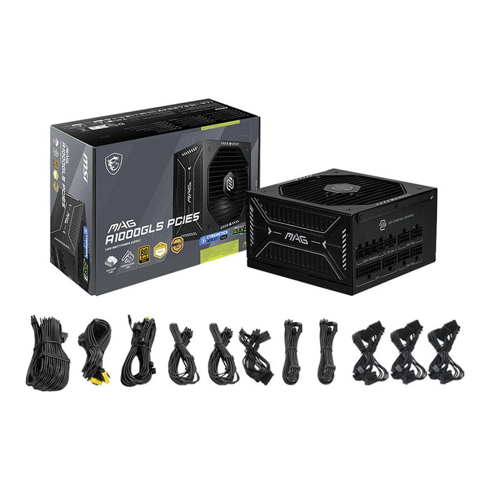 MSI MAG A1000GLS PCIE5 1000W 80 PLUS Gold Modular
