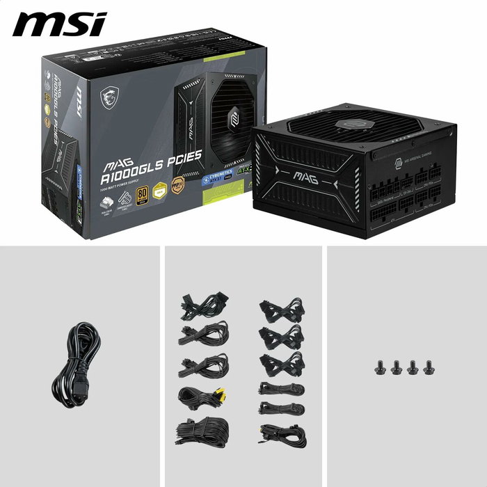 MSI MAG A1000GLS PCIE5 1000W 80 PLUS Gold Modular