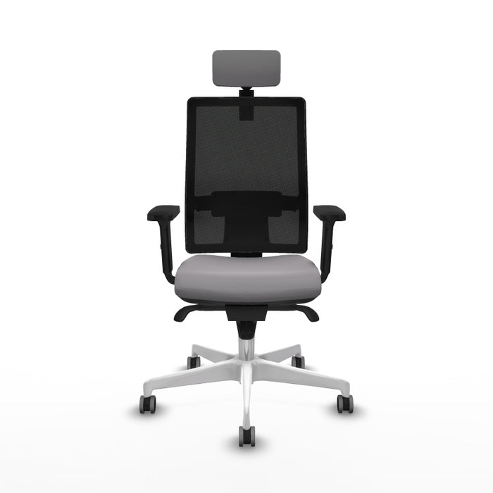 PIQUERAS Y CRESPO Silla de oficina Horna Gris y Negro con Mecanismo Sincro PIQUERAS Y CRESPO Silla de oficina Horna Gris y Negro con Mecanismo Sincro
