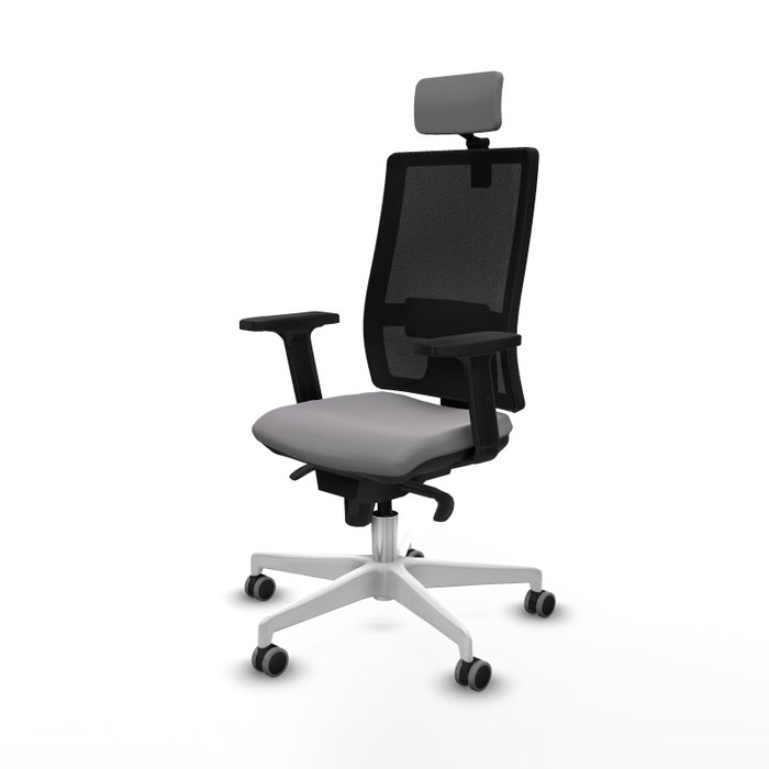 PIQUERAS Y CRESPO Silla de oficina Horna Gris y Negro con Mecanismo Sincro PIQUERAS Y CRESPO Silla de oficina Horna Gris y Negro con Mecanismo Sincro