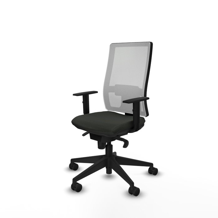 PIQUERAS Y CRESPO Silla de oficina Horna con mecanismo Sincro, Negro y Blanco PIQUERAS Y CRESPO Silla de oficina Horna con mecanismo Sincro, Negro y Blanco