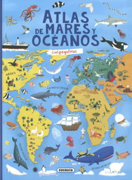 Atlas de mares y océanos con pegatinas, Estelle Talavera - SUSAETA EDICIONES