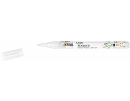 Kreul Rotulador de pintura brillante Gloss blanco punta fina 1-2mm