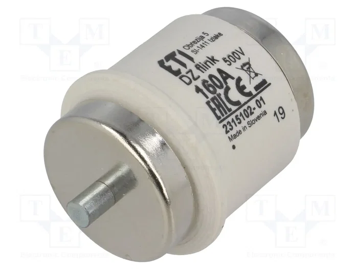 ETI POLAM Fusible de cartucho DV de cerámica 160A 500VAC/500VDC rápido ETI POLAM Fusible de cartucho DV de cerámica 160A 500VAC/500VDC rápido